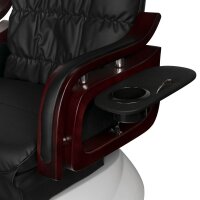 Spa-Pedikürstuhl  schwarz-weiß mit Massagefunktion und Pumpe